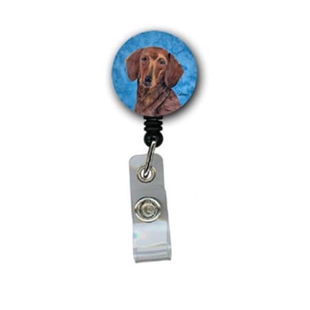 Teachers Aid Dachshund Retractable Badge Reel Or Id Holder With Clip TE54857